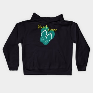 Beach Please Kids Hoodie